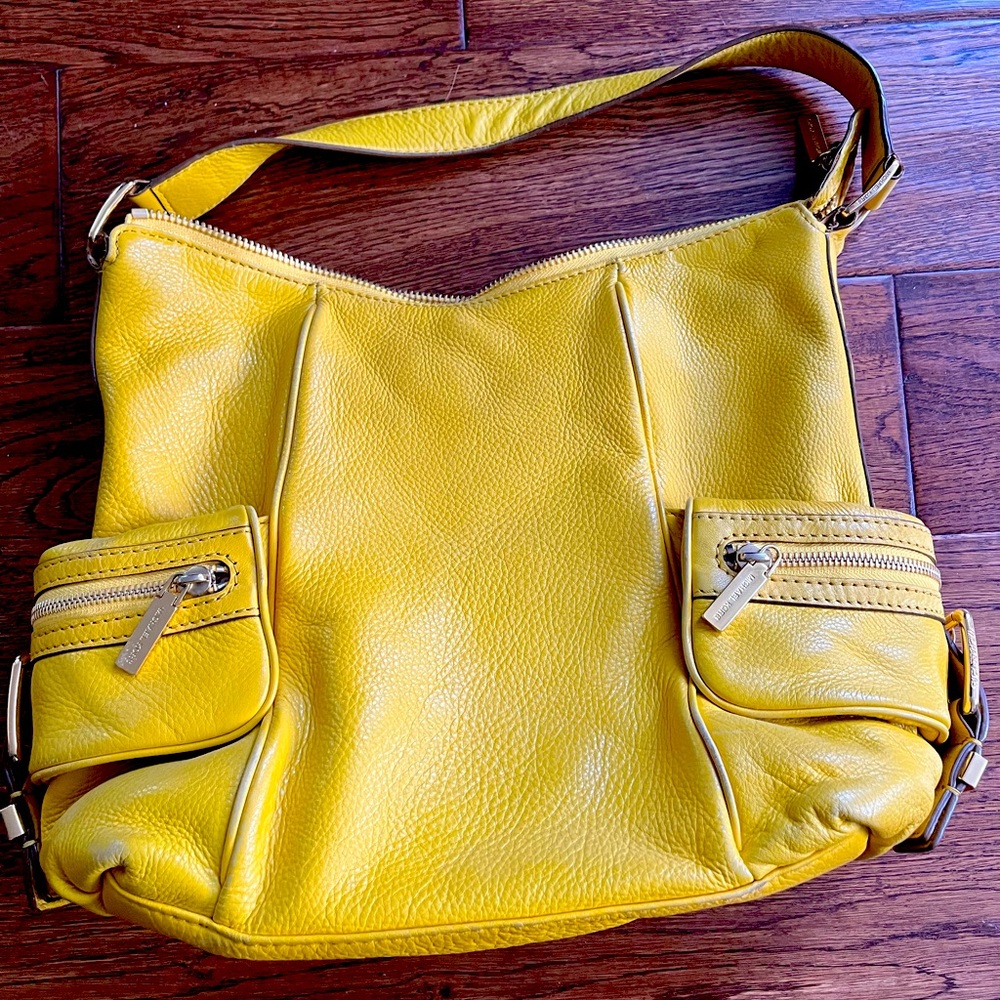 Michael Kors Yellow Leather Shoulder Bag